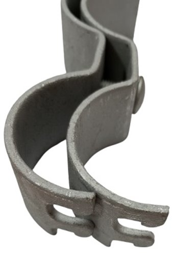 Obejma  ósemkowa rury 1 1/2 - 52mm ocynk mat