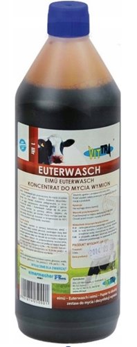 Koncentrat na bazie jodu do mycia wymion Euterwasch 1 l Vittra