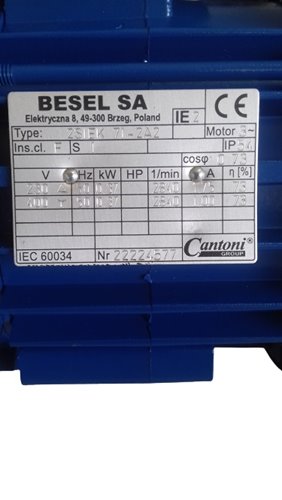 Silnik pompy FC 0,37 kW mały rozstaw śrub 71-2A