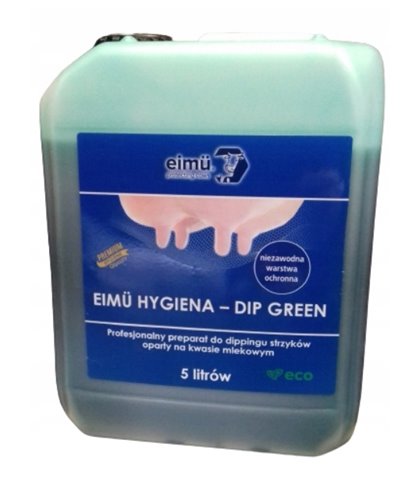 Eimu Hygiena dip green 5l dezynfekcja po doju