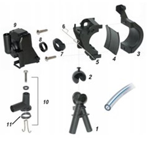 Końcówka kurka stanowiskowego COMBI