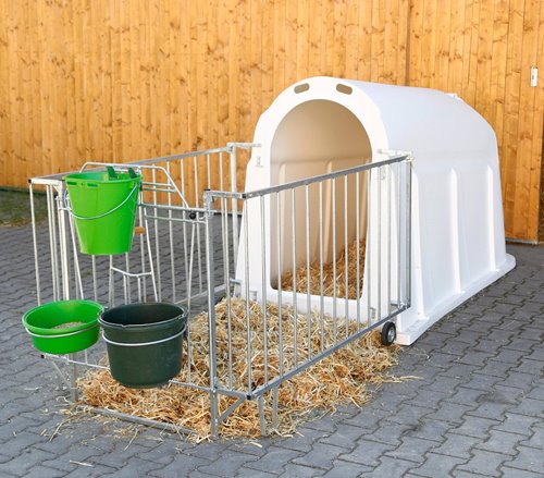 Budka dla cieląt Premium z wygrodzeniem lekkim