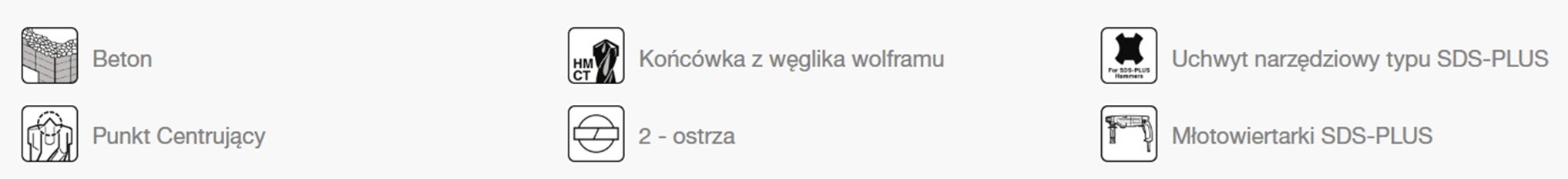 Zestaw wierteł do betonu cegły SDS-PLUS 4 sztuki MAKITA