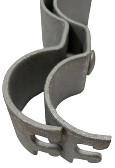 Obejma  ósemkowa rury 50mm - 52mm ocynk mat
