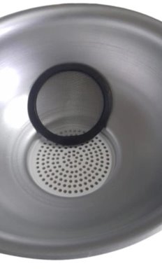 Cedzidło małe metalowe aluminiowe z wkładami 3l
