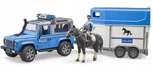 Land Rover policja z akcesoriami Bruder 02588